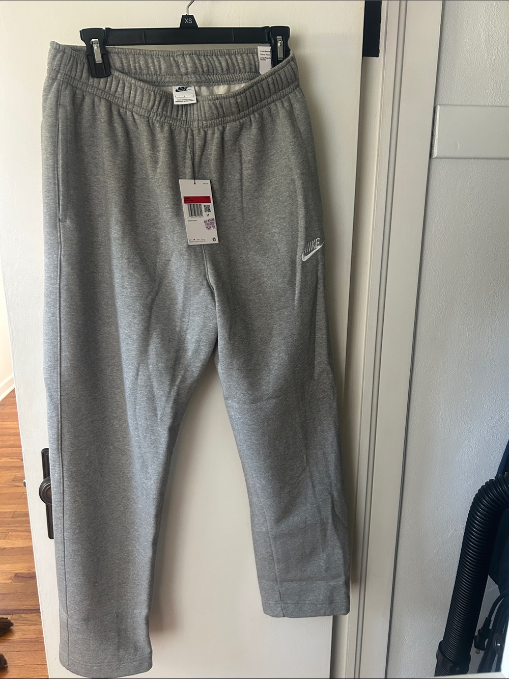 Nike Light Gray Fleece Sweatpants